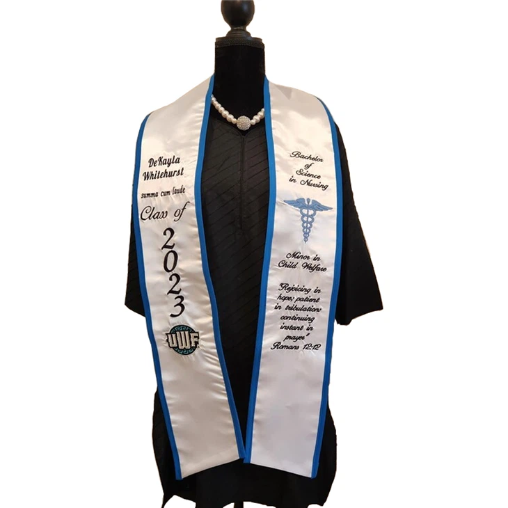 Custom Embroidered Graduation Stoles