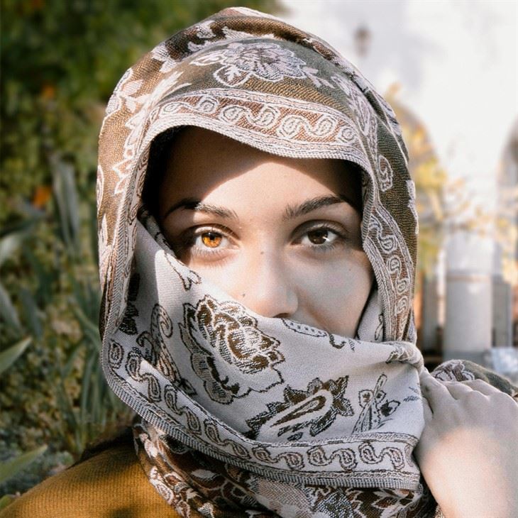 Jacquard Muslim Head Wrap